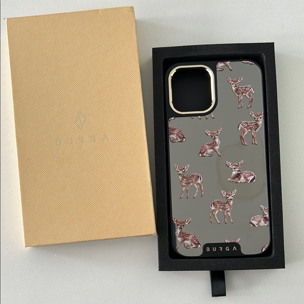 Bambi BURGA gold and mirror phone case